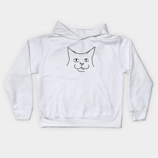 Silly Funny Cat Kids Hoodie